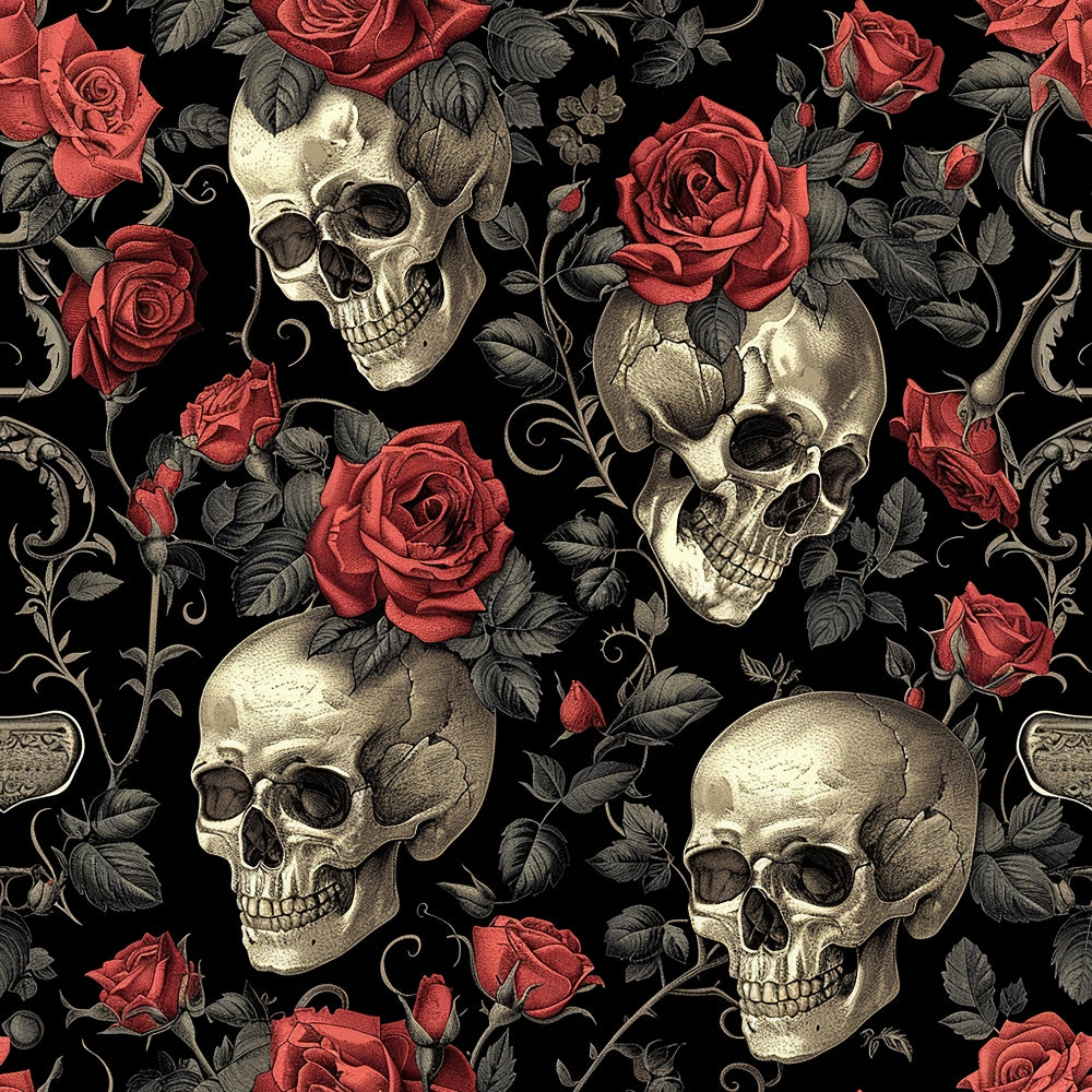 Gothic Blooms Pattern 5 Minky Fabric
