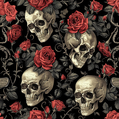 Gothic Blooms Pattern 5 Minky Fabric