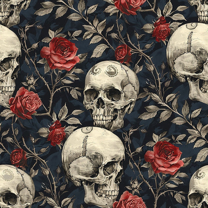 Gothic Blooms Pattern 6 Minky Fabric