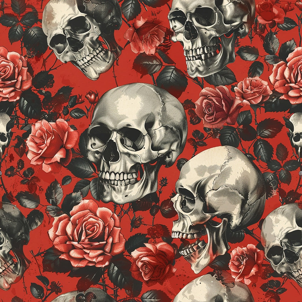 Gothic Blooms Pattern 8 Minky Fabric