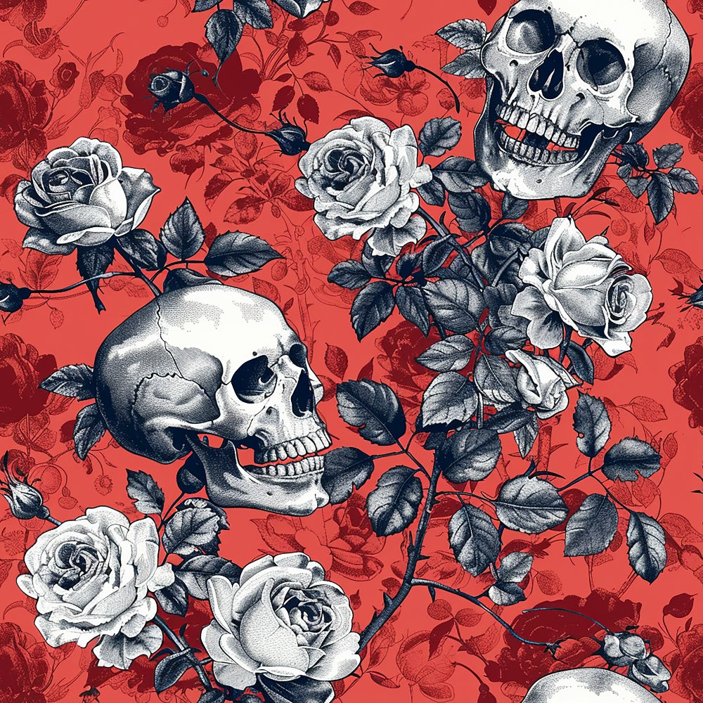 Gothic Blooms Pattern 9 Minky Fabric