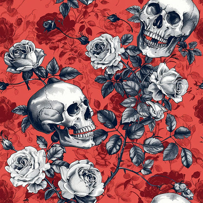 Gothic Blooms Pattern 9 Minky Fabric