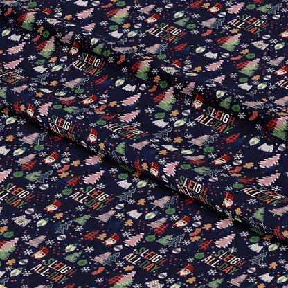 Sleigh All Day Indigo Quilting Cotton Fabric