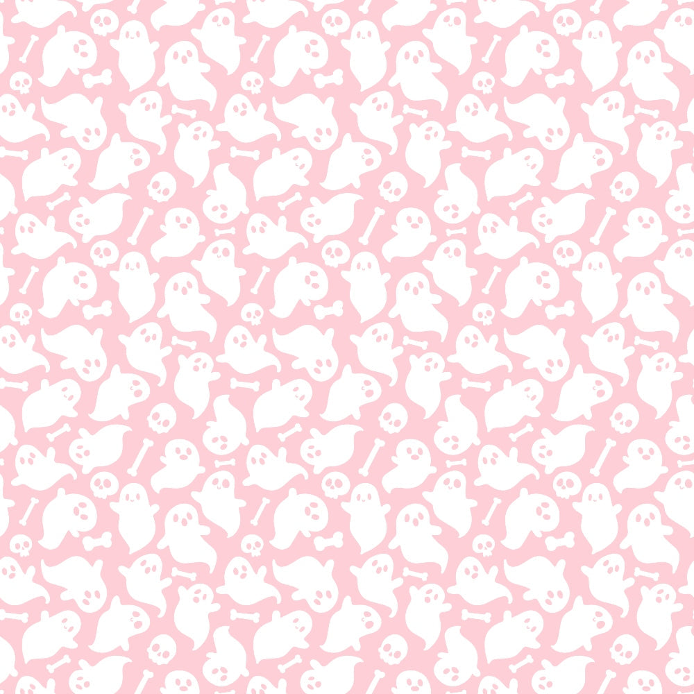 Small Pink Halloween Pattern 10 Quilting Cotton Fabric