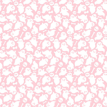 Small Pink Halloween Pattern 10 Quilting Cotton Fabric