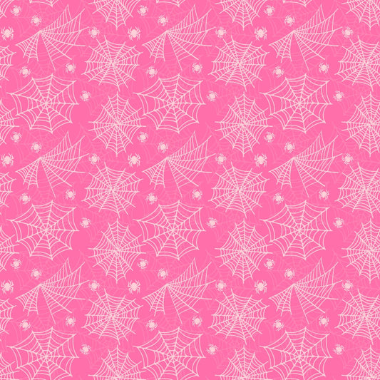 Small Pink Halloween Pattern 13 Quilting Cotton Fabric