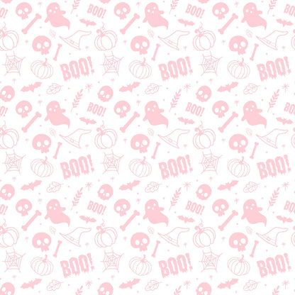 Pastel Spooks Pattern 2 Minky Fabric
