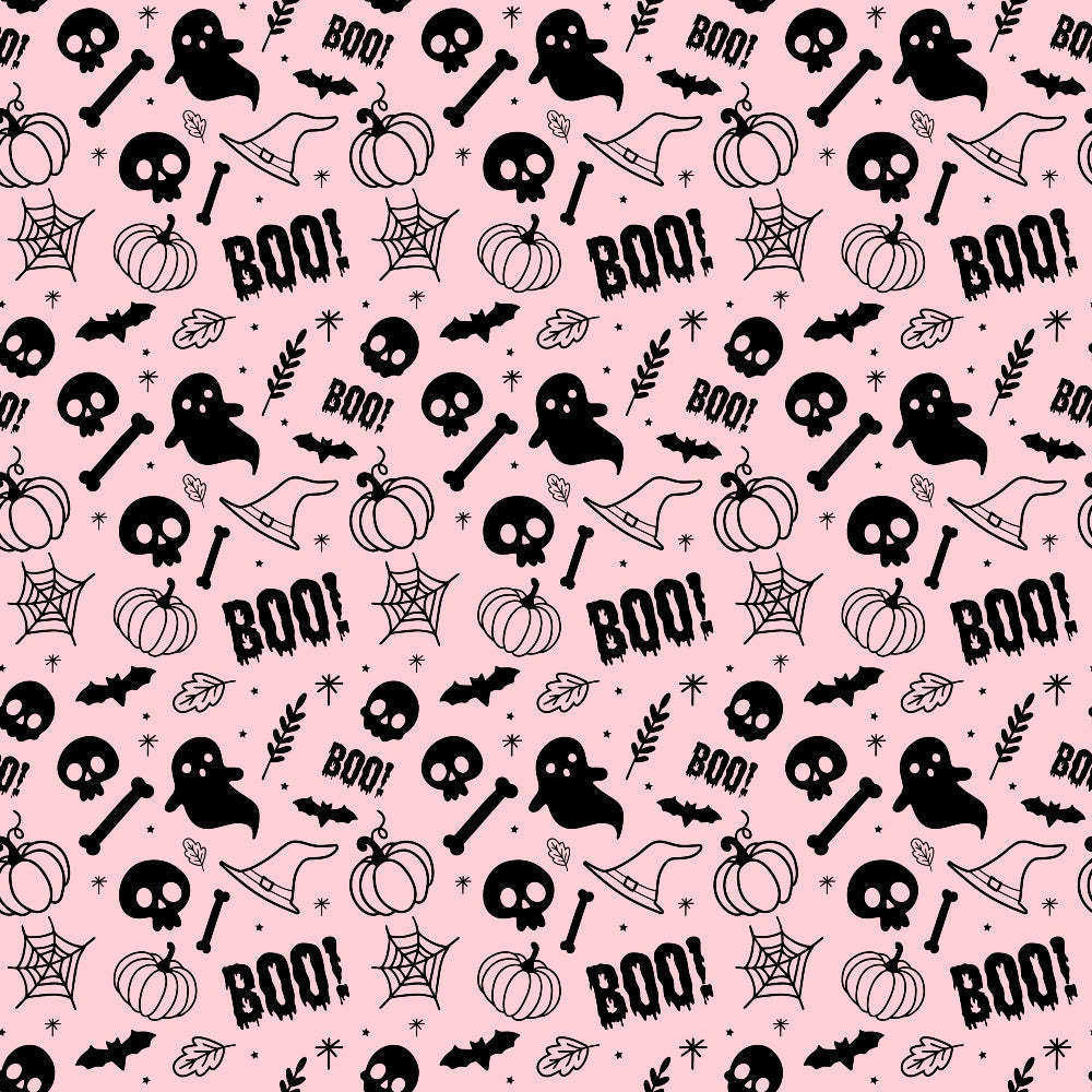 Pastel Spooks Pattern 3 Minky Fabric
