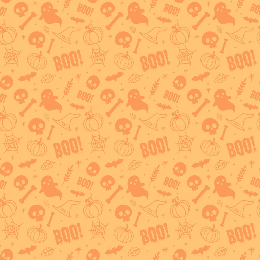 Small Pink Halloween Pattern 4 Quilting Cotton Fabric