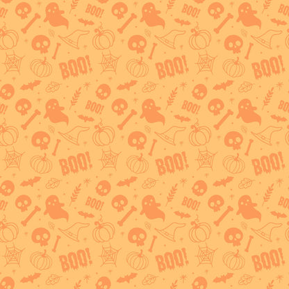 Small Pink Halloween Pattern 4 Quilting Cotton Fabric