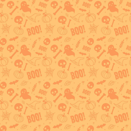 Small Pink Halloween Pattern 4 Quilting Cotton Fabric