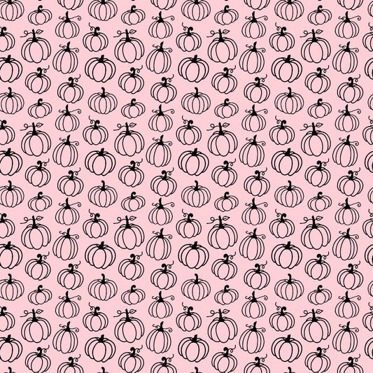 Small Pink Halloween Pattern 5 Quilting Cotton Fabric