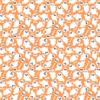 Small Pink Halloween Pattern 9 Quilting Cotton Fabric
