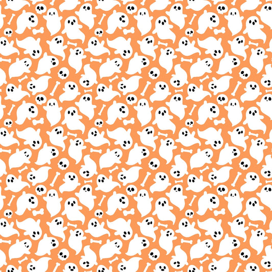 Small Pink Halloween Pattern 9 Quilting Cotton Fabric