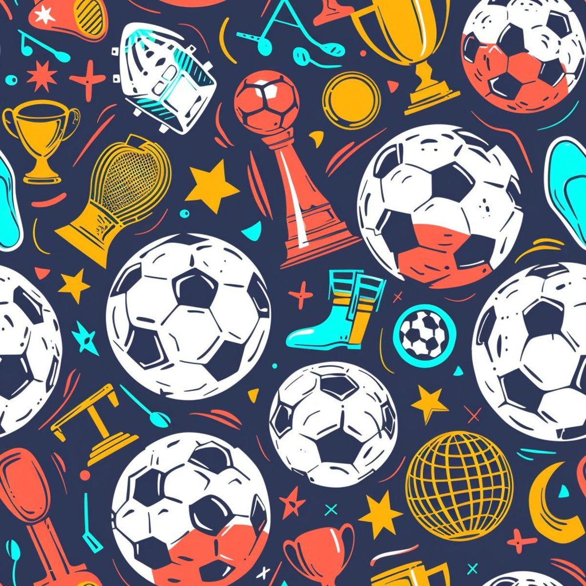 Match Day Pattern 14 Minky Fabric