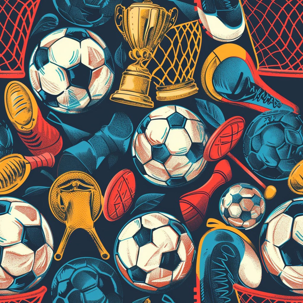Match Day Pattern 5 Minky Fabric