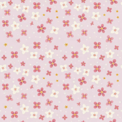 Soft Pink Baby Girl Pattern 10 Quilting Cotton Fabric