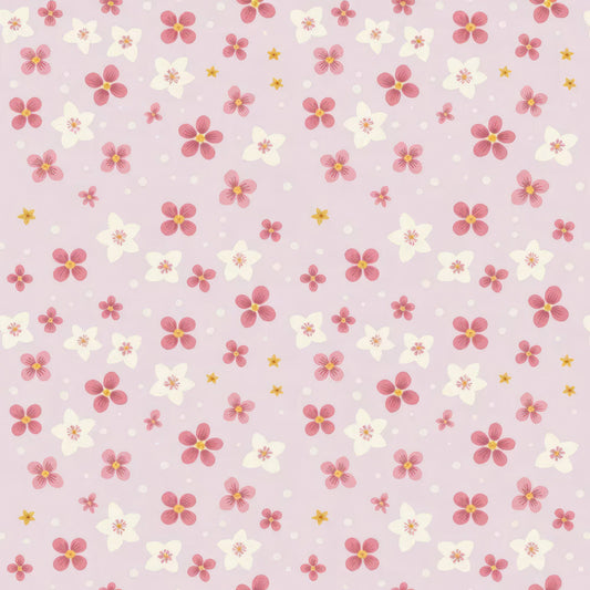 Soft Pink Baby Girl Pattern 10 Quilting Cotton Fabric
