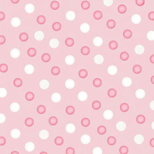 Soft Pink Baby Girl Pattern 8 Quilting Cotton Fabric