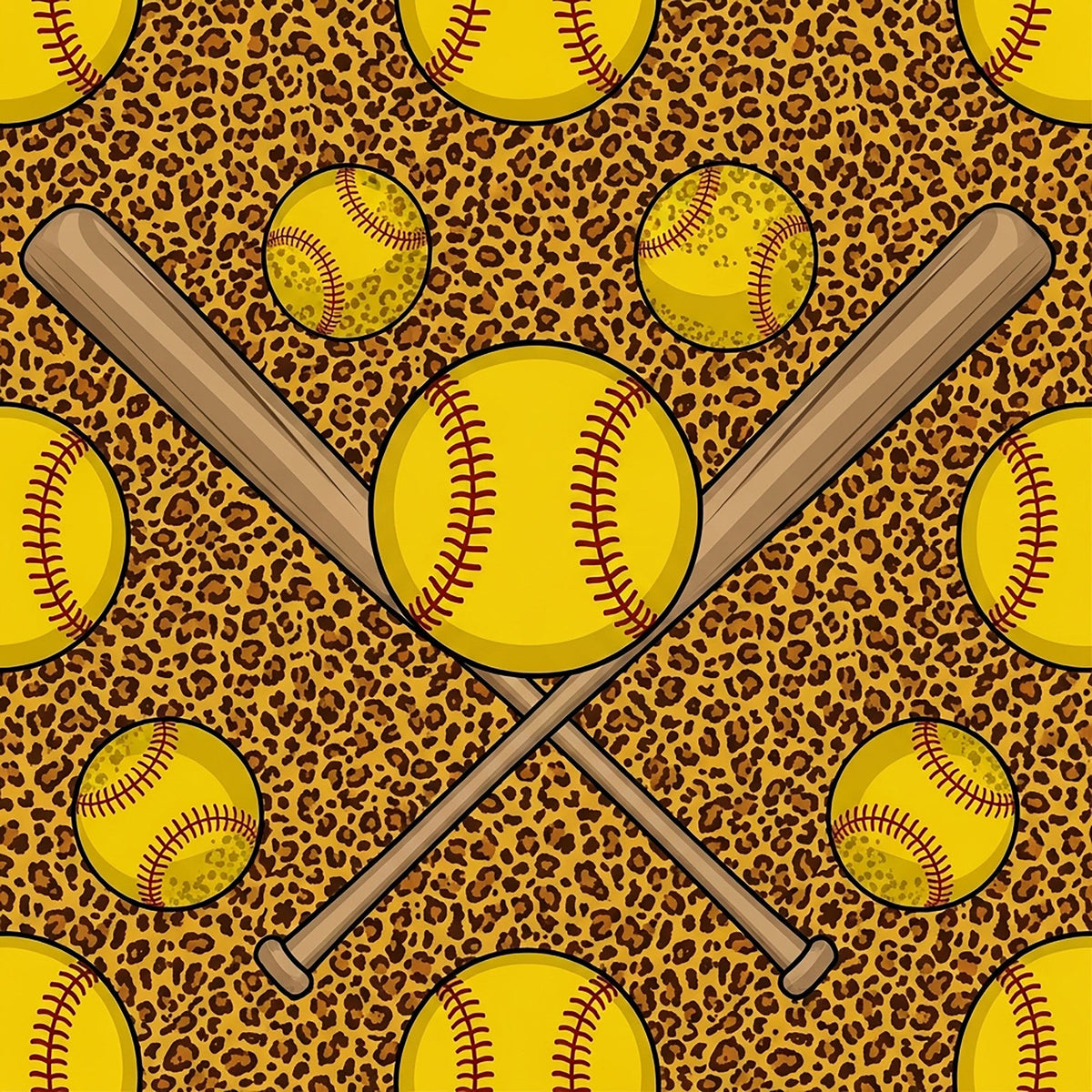 Fastpitch Fever Pattern 10 Minky Fabric