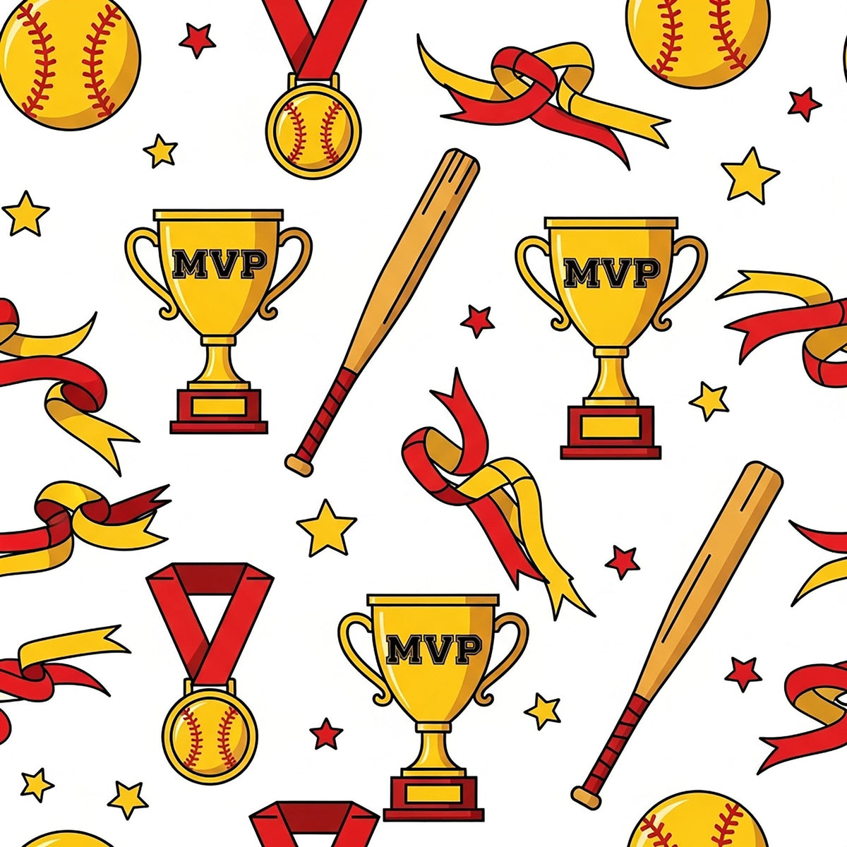 Fastpitch Fever Pattern 11 Minky Fabric