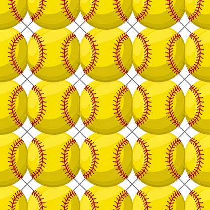 Fastpitch Fever Pattern 13 Minky Fabric