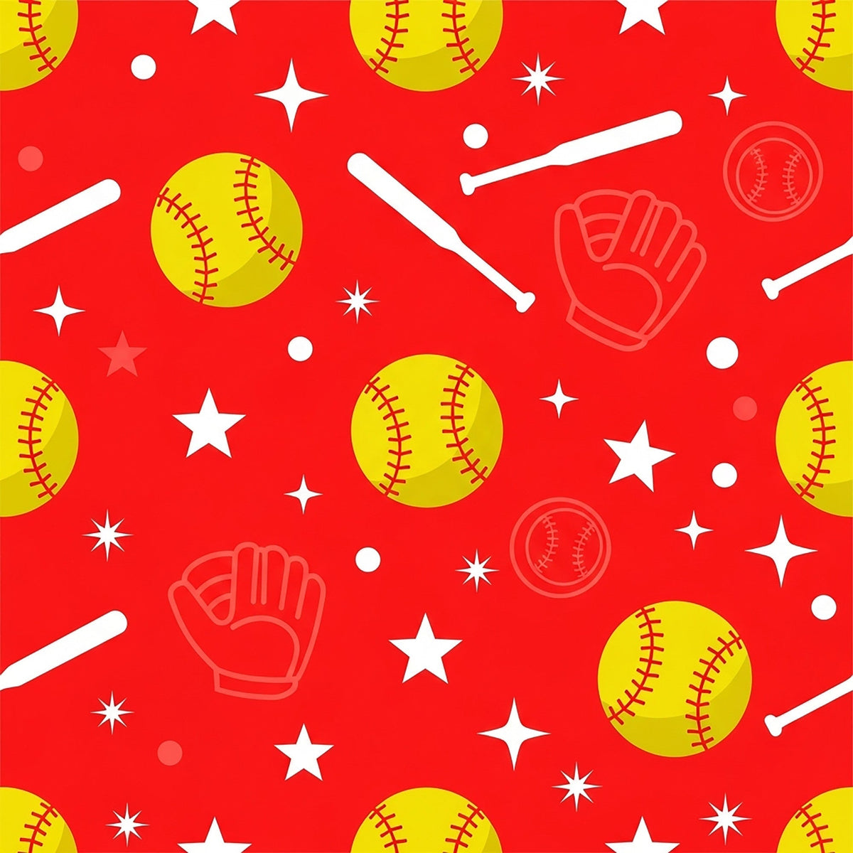 Fastpitch Fever Pattern 15 Minky Fabric