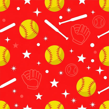 Fastpitch Fever Pattern 15 Minky Fabric