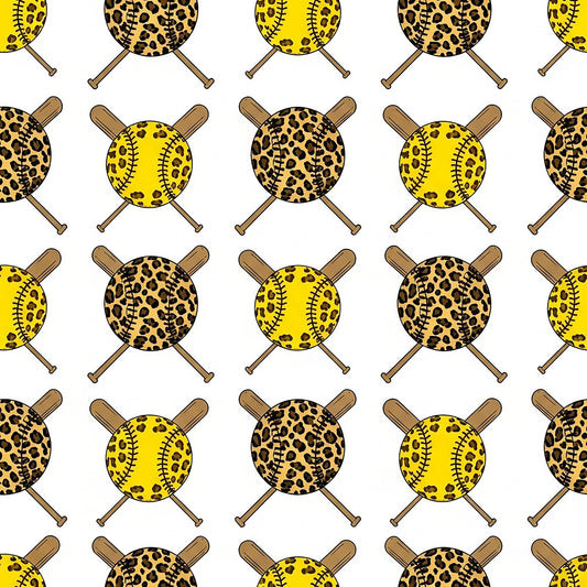 Softball Champions Pattern 19 Quilting Cotton Fabric