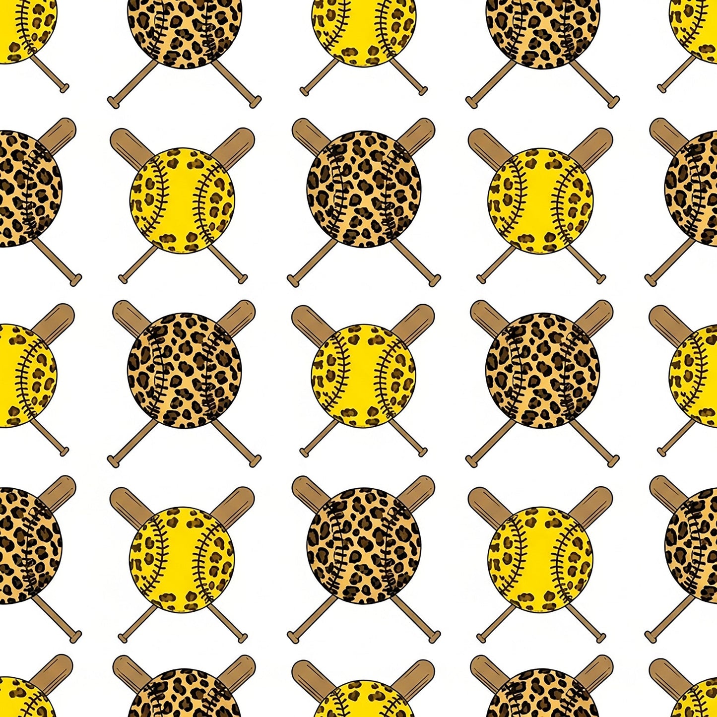 Softball Champions Pattern 19 Quilting Cotton Fabric