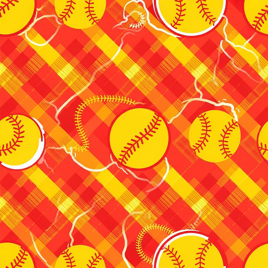 Softball Champions Pattern 20 Quilting Cotton Fabric