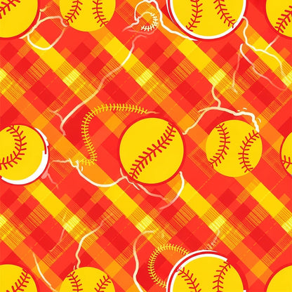 Fastpitch Fever Pattern 20 Minky Fabric