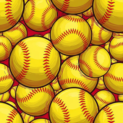 Fastpitch Fever Pattern 21 Minky Fabric
