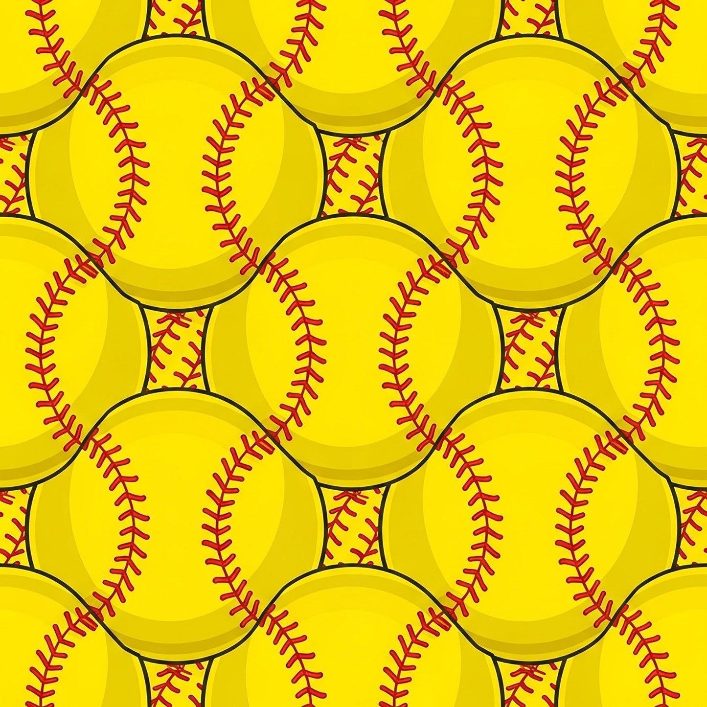 Softball Champions Pattern 24 Quilting Cotton Fabric