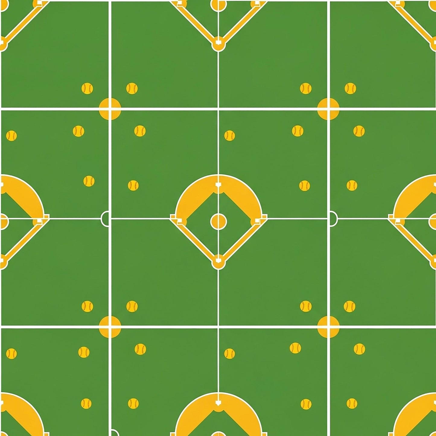 Softball Champions Pattern 2 Quilting Cotton Fabric