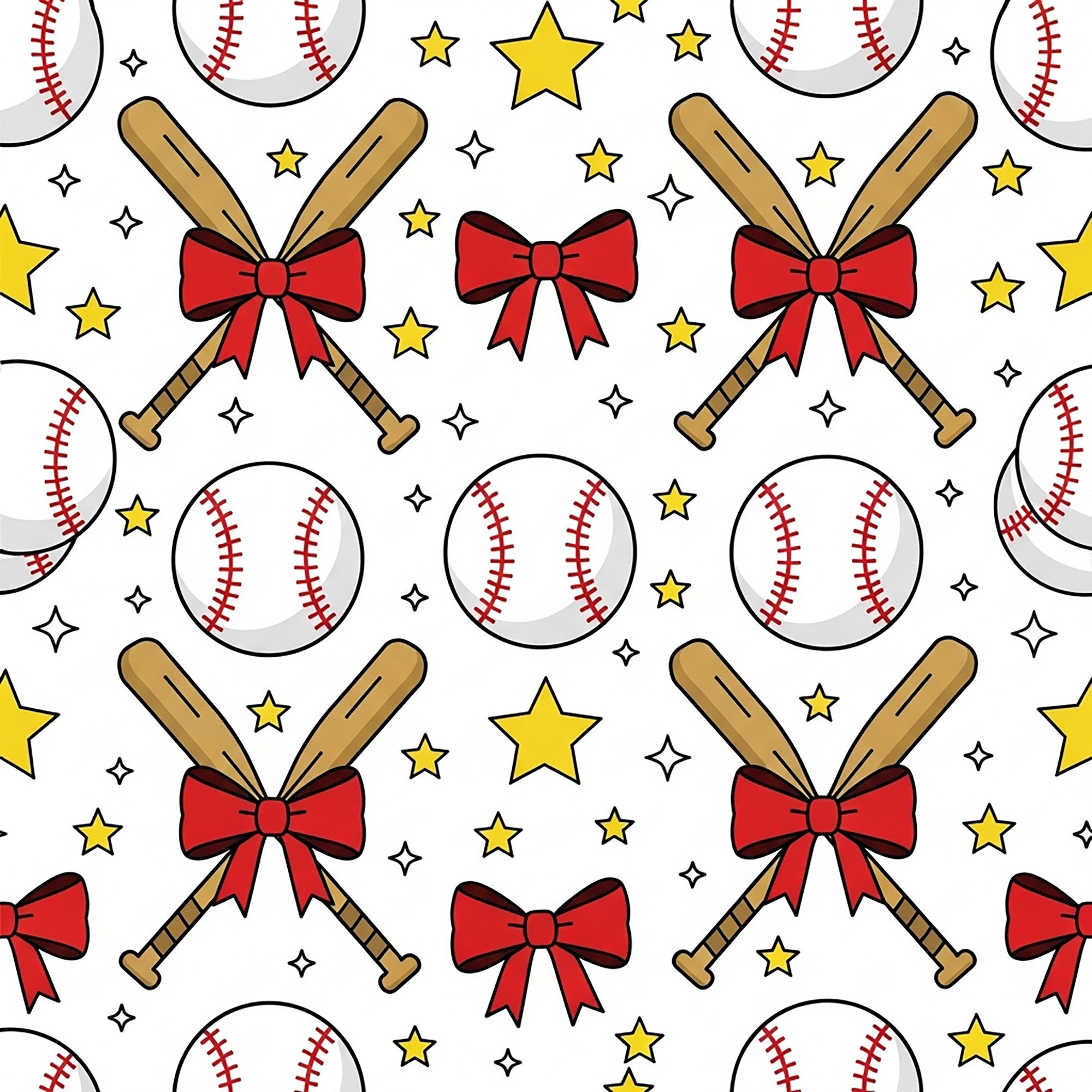 Softball Champions Pattern 4 Quilting Cotton Fabric ...