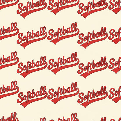 Fastpitch Fever Pattern 5 Minky Fabric