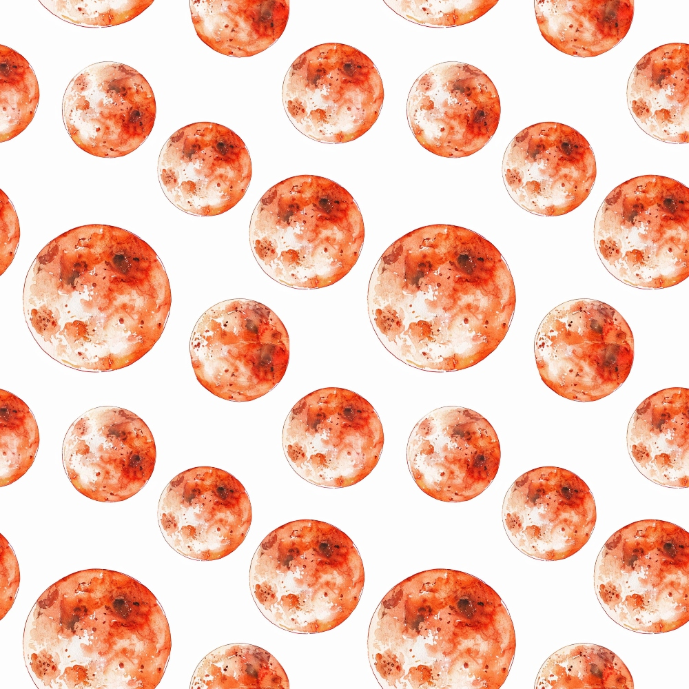 Painted Planets Pattern 12 Minky Fabric