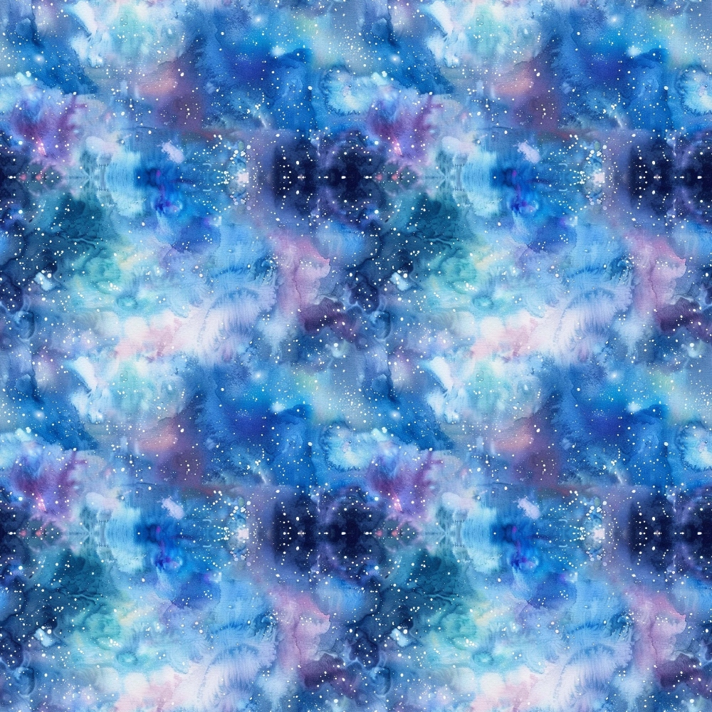 Painted Planets Pattern 1 Minky Fabric