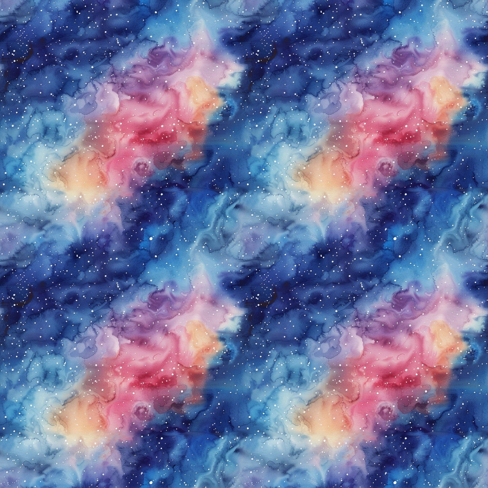 Painted Planets Pattern 20 Minky Fabric