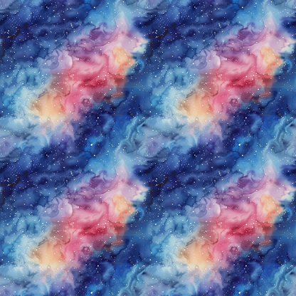 Painted Planets Pattern 20 Minky Fabric