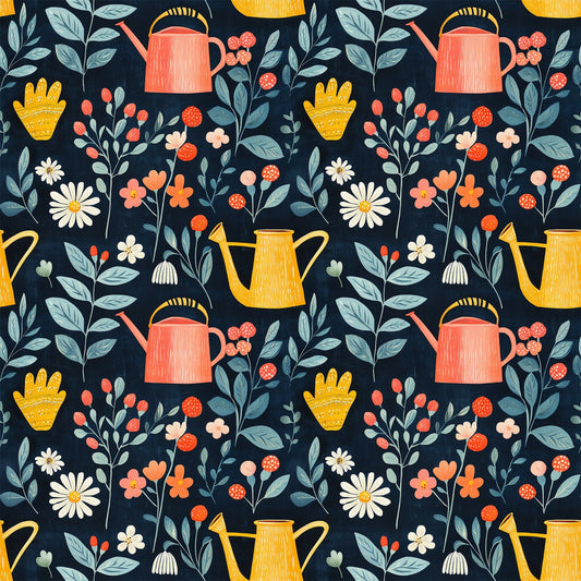 Sow and Tell Gardening Pattern 11 Quilting Cotton Fabric