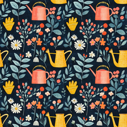 Sow and Tell Gardening Pattern 11 Quilting Cotton Fabric