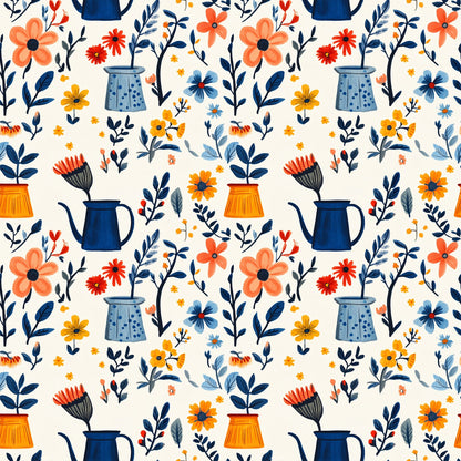 Sow and Tell Gardening Pattern 5 Quilting Cotton Fabric