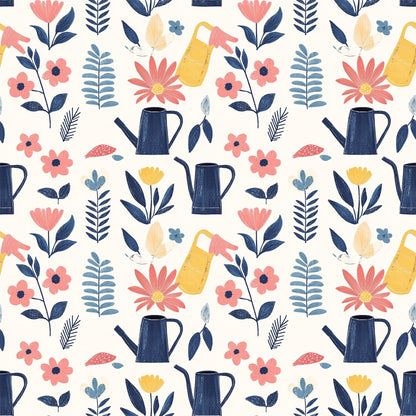 Sow and Tell Gardening Pattern 8 Quilting Cotton Fabric