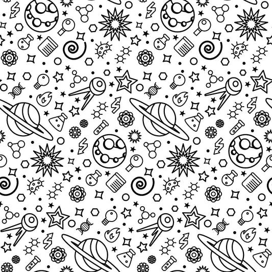 Space Science Pattern 1 Quilting Cotton Fabric