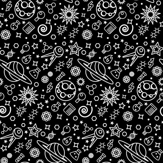 Space Science Pattern 2 Quilting Cotton Fabric