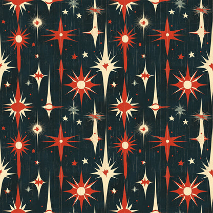Sparkleworks Mid-Century 4th of July Pattern 10 Quilting Cotton Fabric