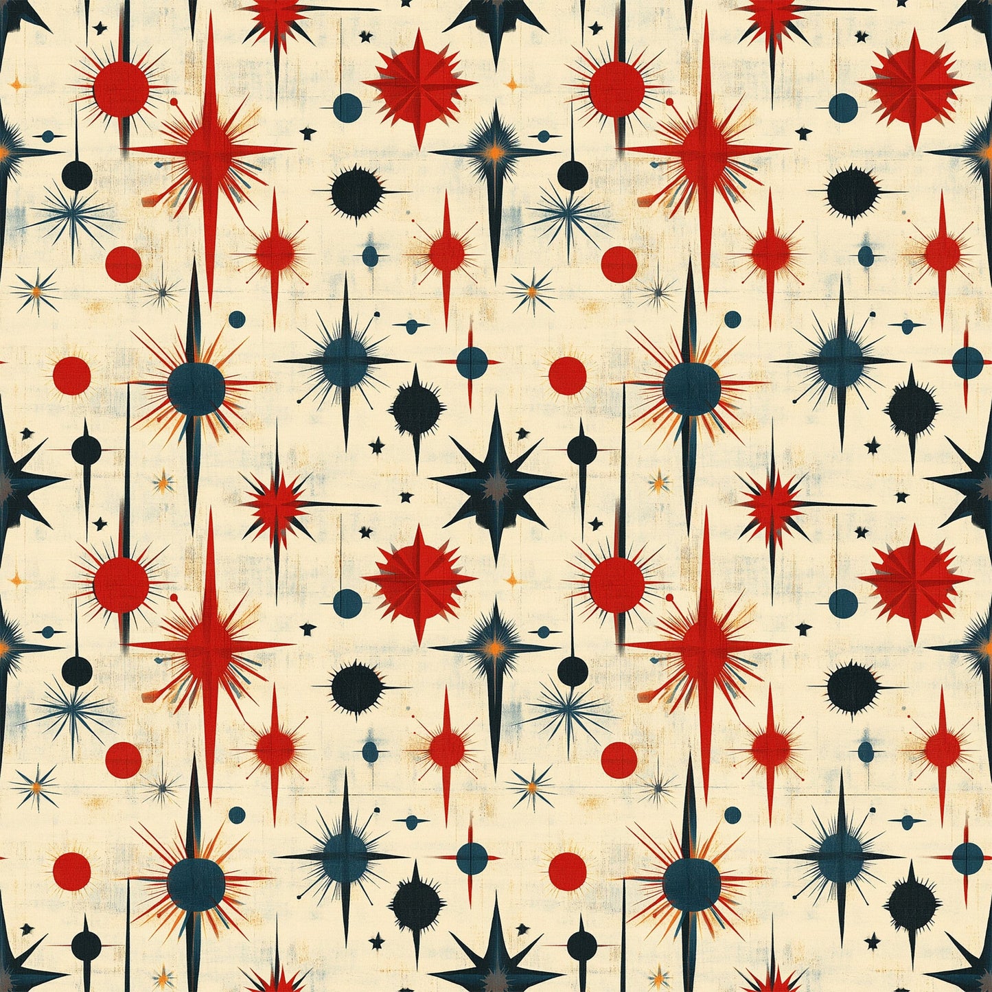 Sparkleworks Mid-Century 4th of July Pattern 12 Quilting Cotton Fabric