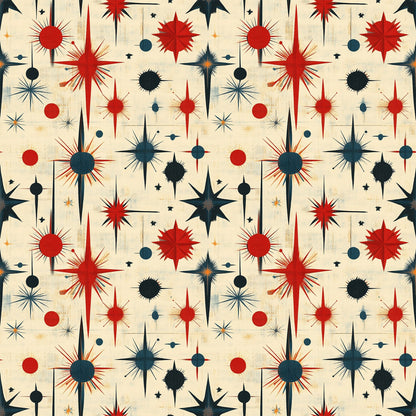 Sparkleworks Mid-Century 4th of July Pattern 12 Quilting Cotton Fabric